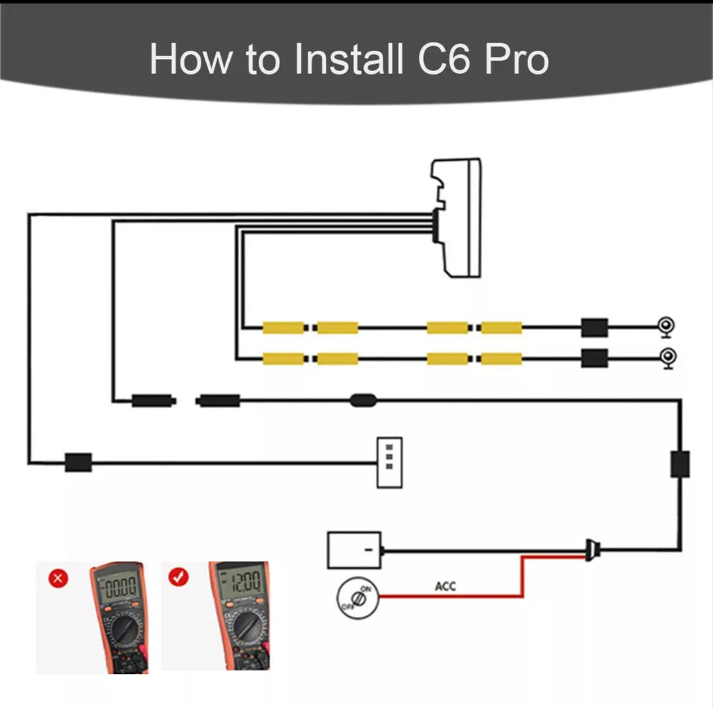 C6 Pro All-in-One Motorcycle Dash Cam with GPS & Anti-Theft