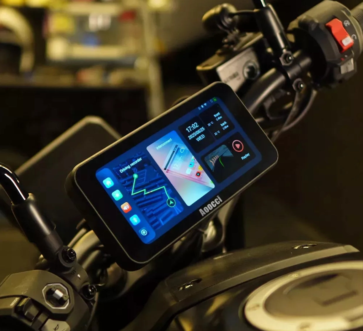 C6 Pro All-in-One Motorcycle Dash Cam with GPS & Anti-Theft