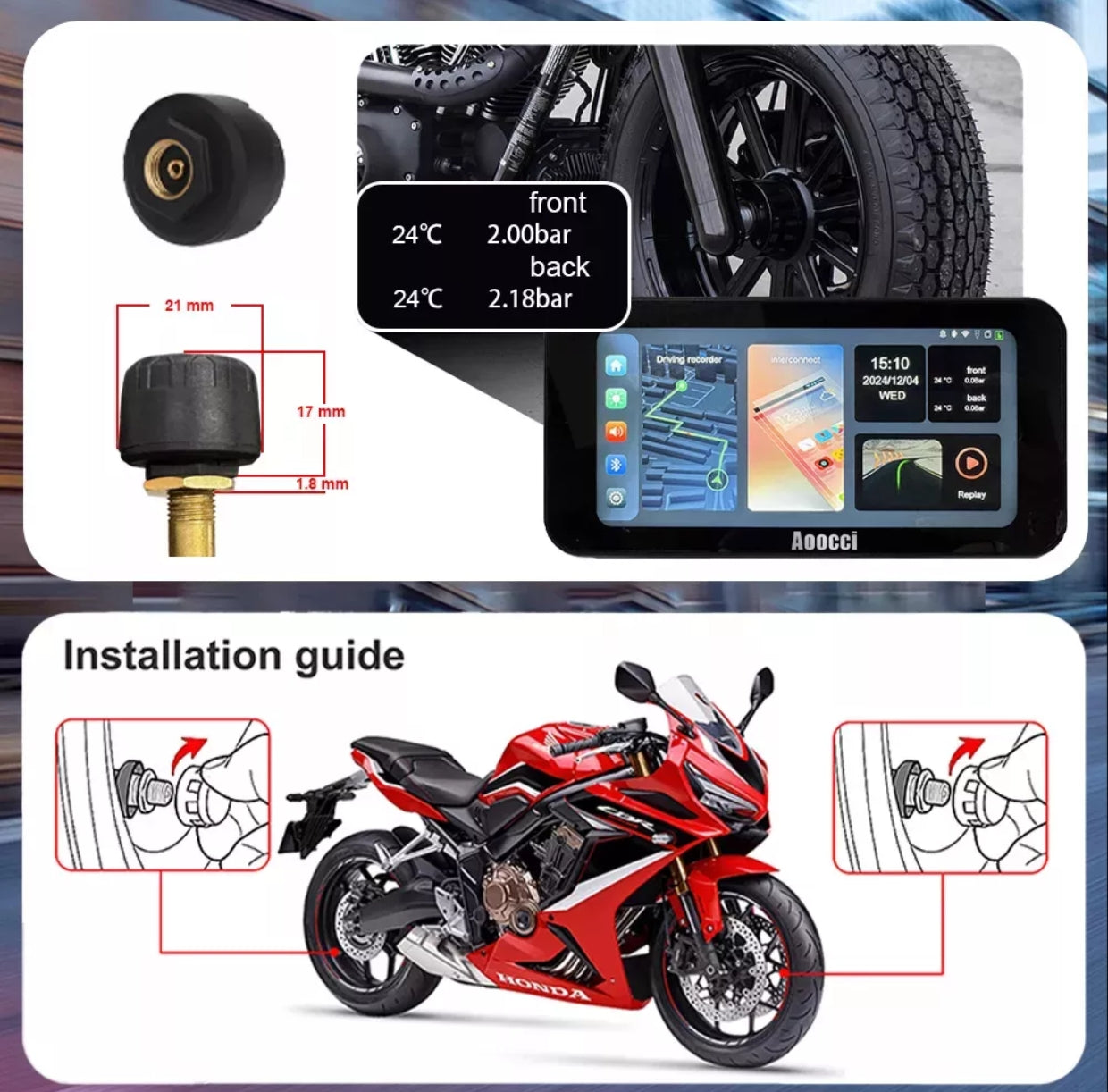 C6 Pro All-in-One Motorcycle Dash Cam with GPS & Anti-Theft
